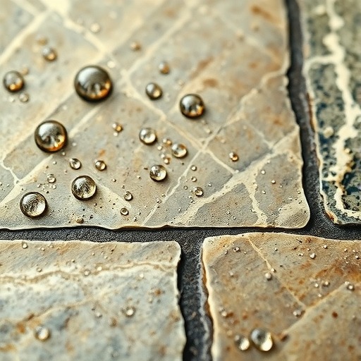 湿铺石材水斑(渍)不干的原因、预防及治理(图1)