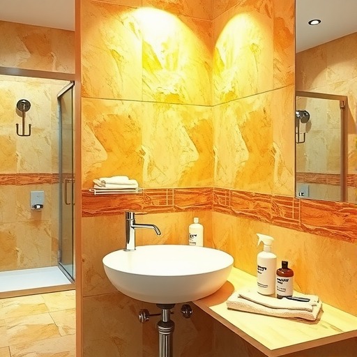 浴室石材发黄清洁且不损瓷面光亮有招(图1)