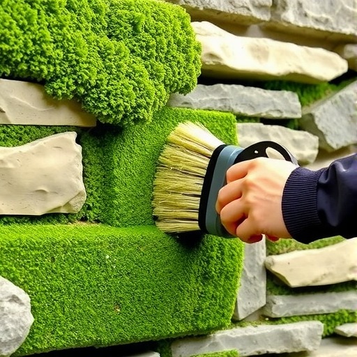 石材长青苔如何处理？(图1)