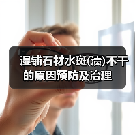 湿铺石材水斑(渍)不干的原因预防及治理(图2)