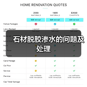 石材脱胶渗水的问题及处理(图2)