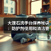 大理石洗手台保养秘诀:防护剂使用和清洁要点解析(图4) 大理石洗手台保养秘诀:防护剂使用和清洁要点解析(图4)