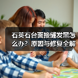 石英石台面接缝发黑怎么办？原因与修复全解析(图3)
