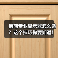 后期专业显示器怎么选？这个技巧你要知道！