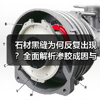 石材黑缝为何反复出现？全面解析渗胶成因与