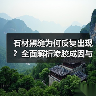 石材黑缝为何反复出现?全面解析渗胶成因与预防方法(图4) 石材黑缝为何反复出现?全面解析渗胶成因与预防方法(图4)