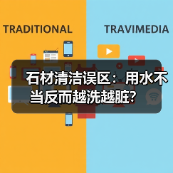 石材清洁误区：用水不当反而越洗越脏？