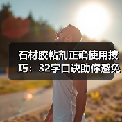 石材胶粘剂正确使用技巧：32字口诀助你避免病变 - 新媒体情报驿站