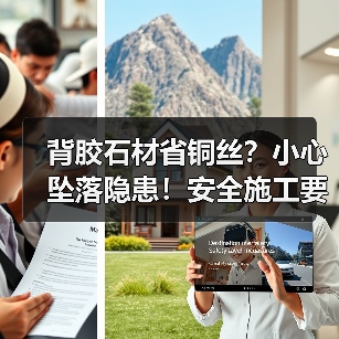 背胶石材省铜丝?小心坠落隐患!安全施工要点解析(图4) 背胶石材省铜丝?小心坠落隐患!安全施工要点解析(图4)