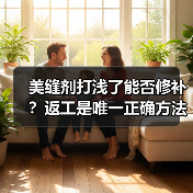 美缝剂打浅了能否修补?返工是唯一正确方法!(图4) 美缝剂打浅了能否修补?返工是唯一正确方法!(图4)