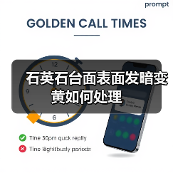 石英石台面表面发暗变黄如何处理(图3) 石英石台面表面发暗变黄如何处理(图3)