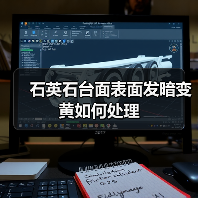 石英石台面表面发暗变黄如何处理(图2) 石英石台面表面发暗变黄如何处理(图2)