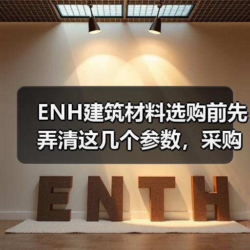 ENH建筑材料选购前先弄清这几个参数，采购新手少走弯路 - 玄熵云联盛材建材资讯