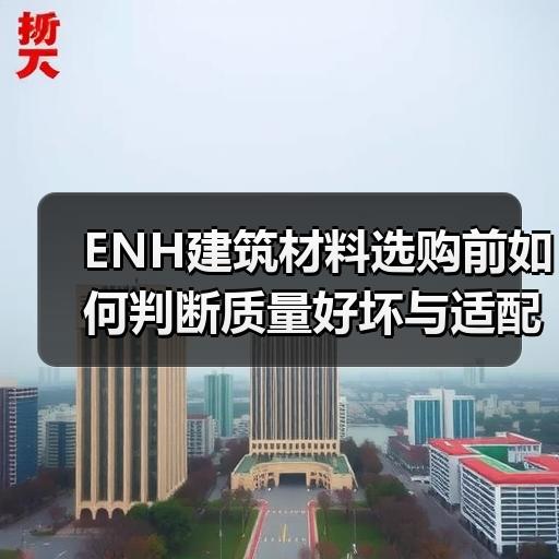 ENH建筑材料选购前如何判断质量好坏与适配场景 - 玄熵云联盛材建材资讯