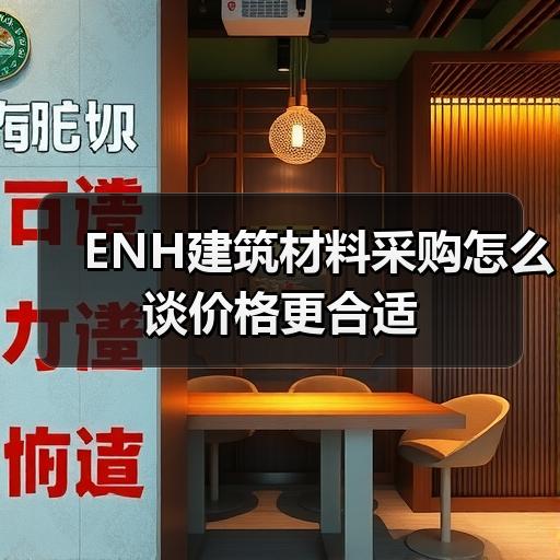 ENH建筑材料采购怎么谈价格更合适 - 玄熵云联盛材建材资讯