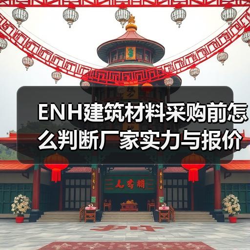 ENH建筑材料采购前怎么判断厂家实力与报价合理性 - 玄熵云联盛材建材资讯