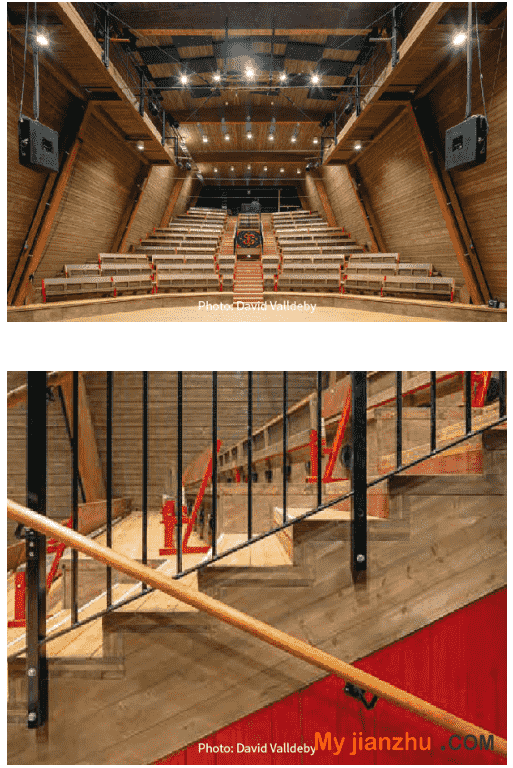 瑞典木业改造再创新,昔日谷仓变身艺术感剧场(图4) 瑞典木业改造再创新,昔日谷仓变身艺术感剧场(图4)